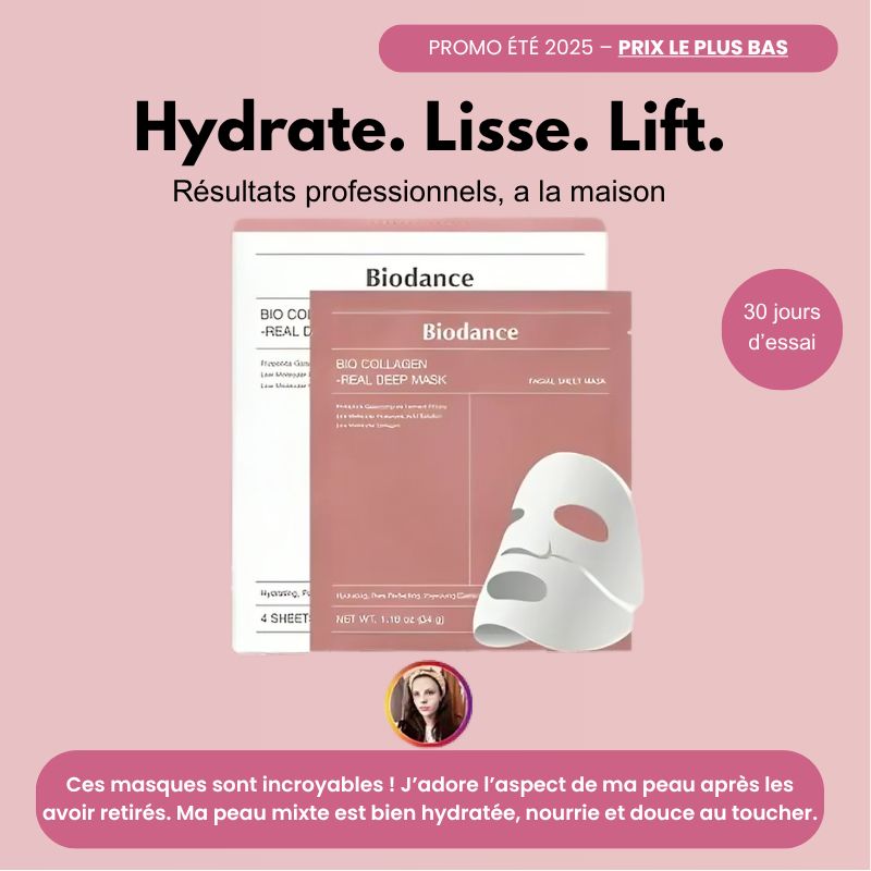 BIODANCE Masque au collagène nourrit, lisse et adoucit le visage