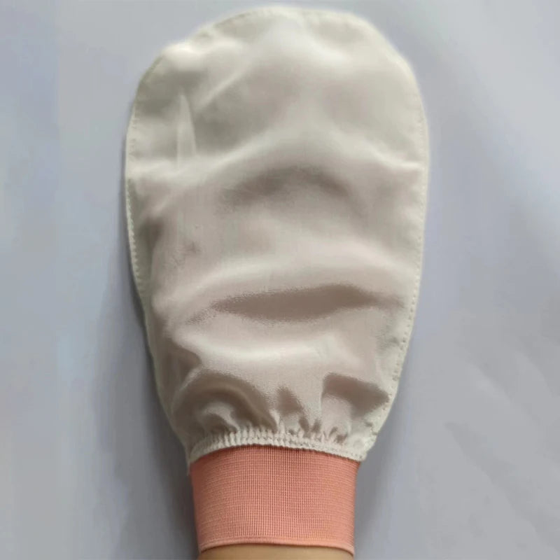 100% Gant en soie exfoliant