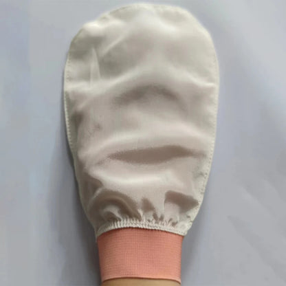 100% Gant en soie exfoliant