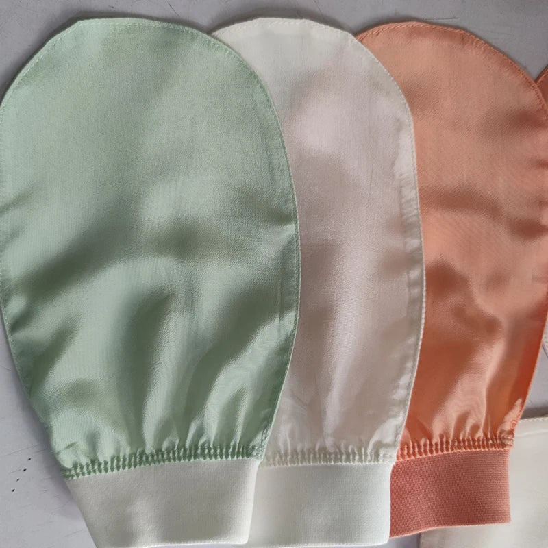 100% Gant en soie exfoliant